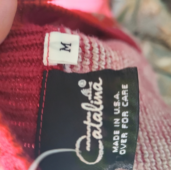 Vintage 1970s sweater size small preppy vneck fitted - Picture 5 of 6